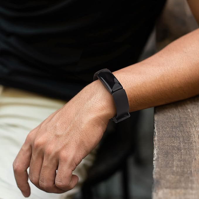 3 Pack Silicone Bands Compatible with Fitbit Inspire 2 Bands for Women Men, Adjustable Replacement Sport Wristbands Straps for Fitbit Inspire 2 / Ace 3 (Black/Navy Blue/Gray)