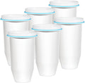 Upgraded 5-Stage Water Filter Replacement for Zero Pitcher & Dispenser, Reduces Lead, Chromium, PFOA & PFOS, Compatible with ZR-001, ZR-004, ZR-017, 6-Pack