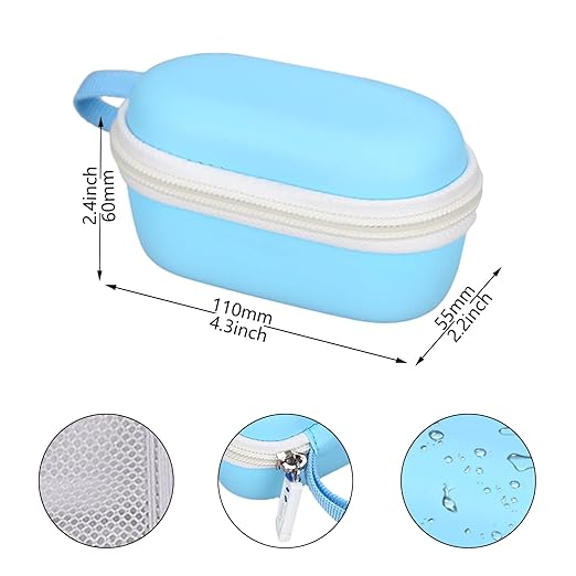 Fingertip Pulse Oximeter Case for Zacurate for HealthTree for Vibeat Children Digital Fingertip Pulse Oximeter Blood Oxygen Saturation Monitor (Blue-Case Only) (Black)