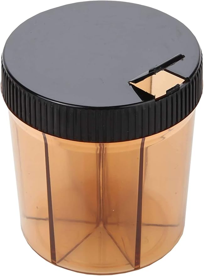 Trenton Gifts 6 Section Pill Box Organizer Black