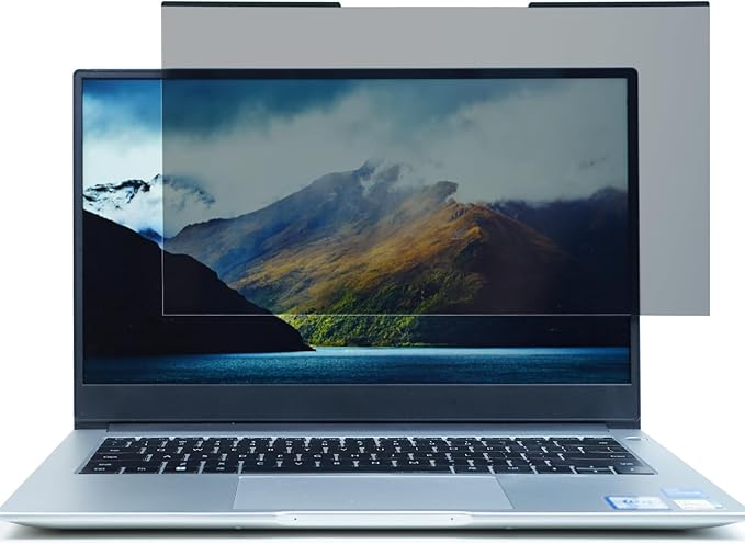ZOEGAA Laptop Privacy Screen 14 Inch 16:9,Magnetic Removable Anti-Glare Blue Light Blocking Laptop Privacy Screen, Compatible with Dell/Lenovo/HP/Huawei/Acer/Asus