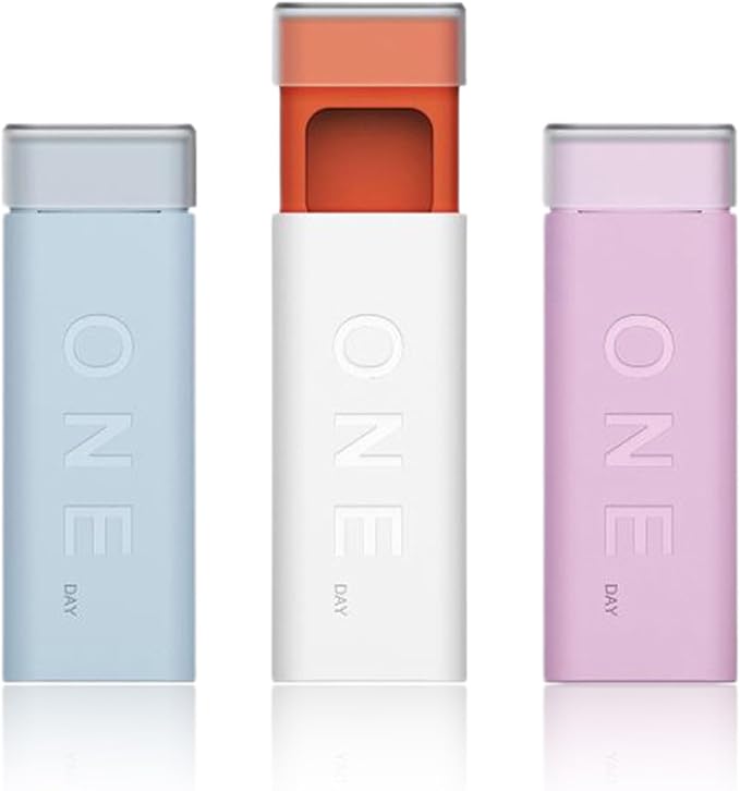 Hession Daily Pill Organizer Travel Pill Box Daily Portable Vitamin Case 3 Compartments Medicine Container BPA Free 1 Pack (Pink)