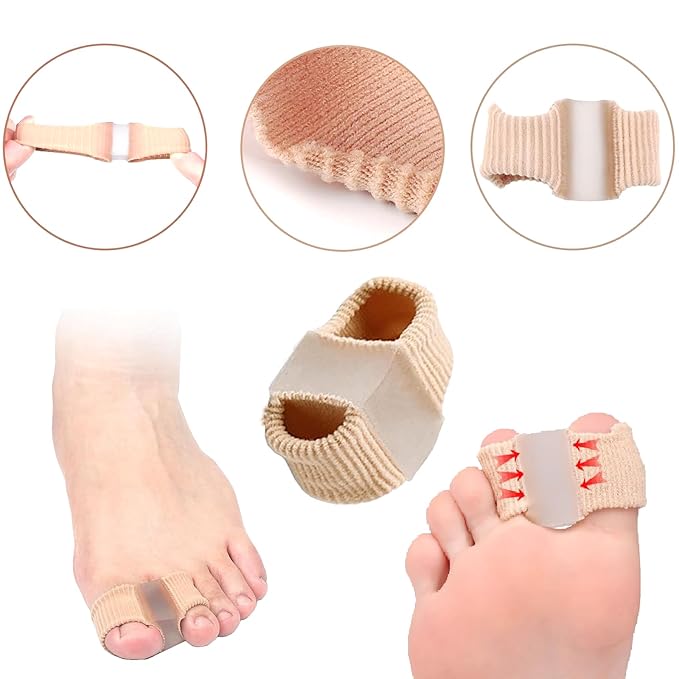 Big Toe Spacers,Toe Separators for Women & Men,Bunion Corrector,Yoga Toes Gel, Foot Pain Relief and Health,1 Pair Each