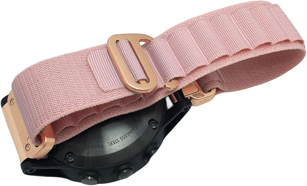 Custom Fit by Wrist Size, Small & Large Wrists, for Garmin Nylon Watch Band –– Compatible with QuickFit 20mm / 22mm / 26mm, Fenix 7, Instinct 2X, Forerunner, Epix, Tactix, MARQ, quatix, Approach