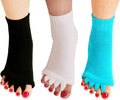 Yoga Sports GYM Five Toe Separator Socks Alignment Pain Health Massage Socks, Prevent Foot Cramps, One Pair