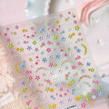 Small Cute Sticker 3D Relief Design Decals for iPhone 17 PRO / 17 PROMAX Cell Phone Camera Screen Lens,for NintendSwitch Game Handle Controllers，Scrapbooking Laptop Diary Planner Collage DIY (TS-4097)