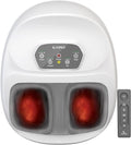 Foot Massager with Heat, Upgraded Full Feet Shiatsu Massage, Remote Control Multi-Level Settings Foot Massager for Neuropathy, for Women Men(White)