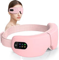 Eye Massager with Heat, 7 Heating and Vibration Modes, Eye Mask, Birthday Gifts for Women, Men, Friend, Mom and Dad, Sleep Mask for Relax, Migraine Relief, Improve Sleep, Pink