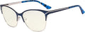 Eyekepper Blue Light Glasses - Semi Rimless Digital Eyeglasses for Women Blocking Computer Screen UV Rays