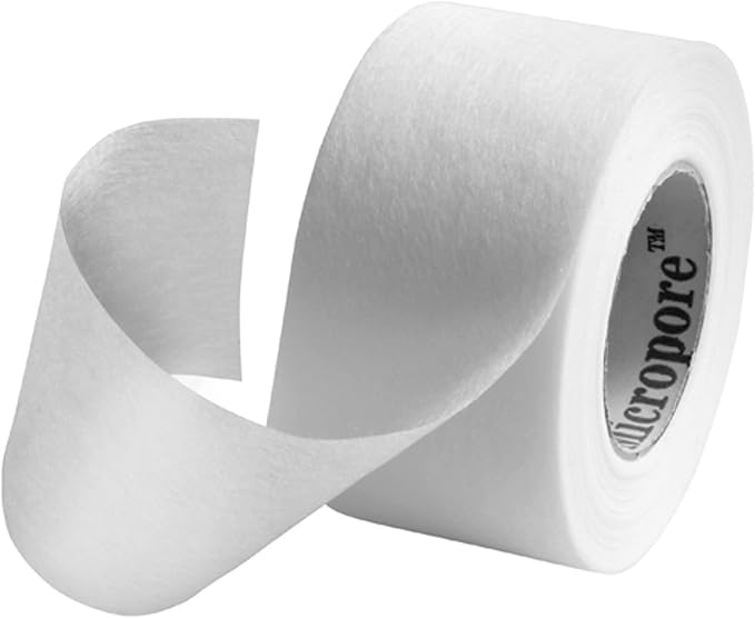 Nexcare Gentle Paper Medical Tape, 1 Inch x 10 Yards (2 Rolls) – Hypoallergenic First Aid Surgical Tape for Sensitive Skin, Latex-Free