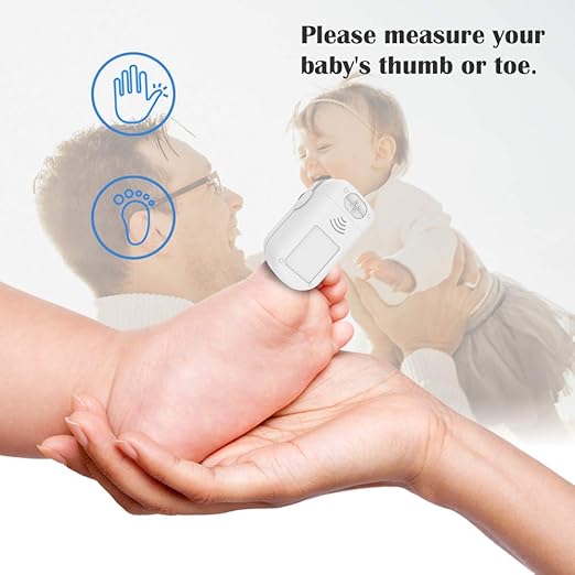 Pulse Oximeter, OLED Display Oxygen Monitor Fingertip, Blood Oxygen Saturation Monitor (SpO2) with Carrying Case, Batteries and Lanyard