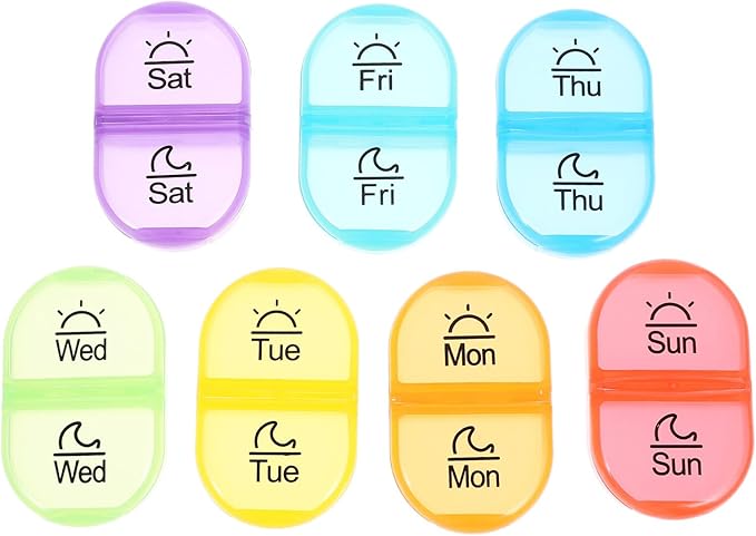 Medication Holder Storage Container Small Portable Pills Pill Organizer Case Individual Medicine Dispenser