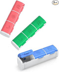 Pill Organizer 3 Times a Day, (3 Pack) Small Pill Box, Daily Pill Organizer, Moisture Proof Travel Pill Case for Pocket Purse, Portable Medicine Box to Hold Vitamins, Fish Oils, Supplements