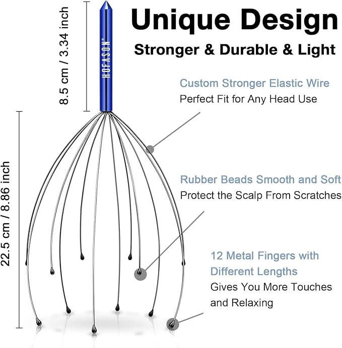 HOFASON 40PCS Scalp Massager Hair Growth Head Scratcher, Mothers Day Birthday Gifts for Mom, Christmas Bulk Gifts for Women Men, Prizes for Adults, Head Massager Relax for Body Home Office Spa Travel