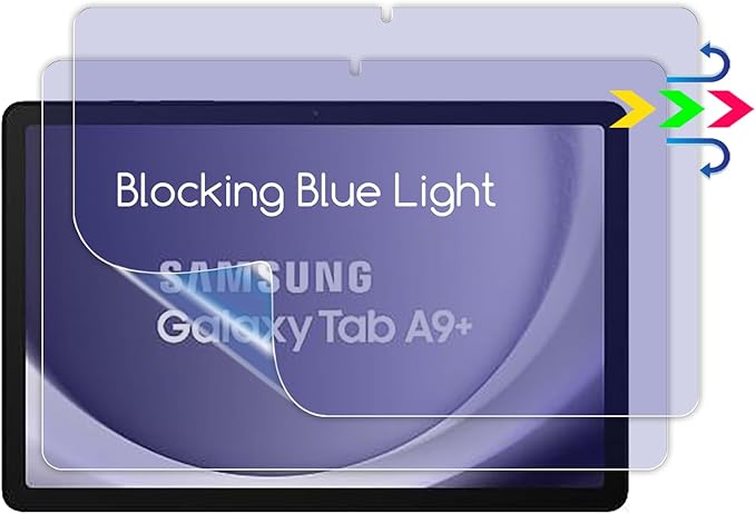 KEANBOLL 2-Pack Anti Blue Light Screen Protector for Samsung Galaxy Tab A9+ / A9 Plus 11-Inch & Samsung Galaxy Tab A11 Plus 11-Inch,Eye Protection Blocking Blue Light Anti Glare Anti Fingerprint Film