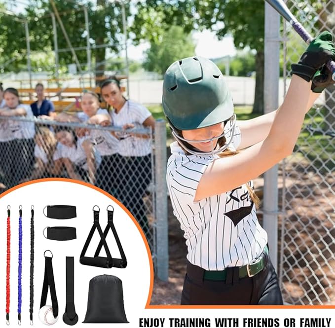 Baseball Resistance Trainer,Training Aid for Baseball Softball Pitchers,Interchangeable Grips to Build Arm Strength,Arm Bands for Baseball Players,Baseball Throwing Trainer,Great to Warm-Up