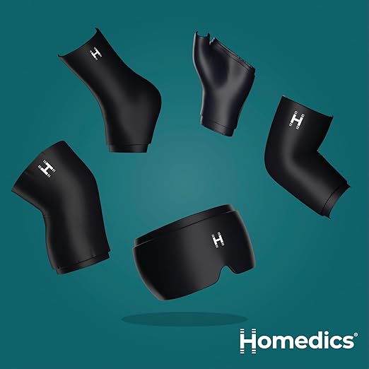 HoMedics Hot and Cold Relief Gel Hand Sleeve, Heat or Ice Therapy for Hand, Wrist, and Thumb, Soft-Touch Stretch Fabric, Contoured Hydrogel Design for Comfort and Relaxation