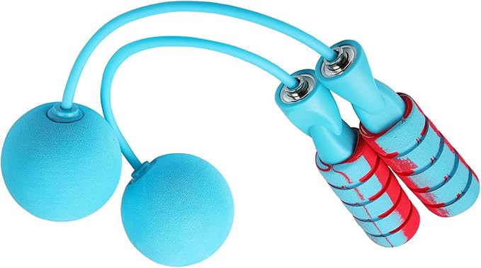 Cordless Jump Rope for Fitness with Indoor Jumping Rope Weighted Ropeless Skipping Jump Rope for Men Women Kids High-Speed Rope Skipping for Narrow Space Fit Weight Loss and General Workouts