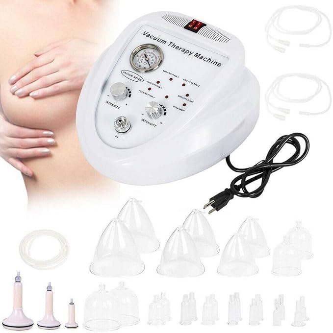 TFCFL Vacuum Therapy Machine, Back Massagers Vacuum Cupping with 27 Vacuum Cups, Massage Body Shaping Spa Skin Machine for Butt, Breast Body Shape Massage, Cupping Therapy Sets
