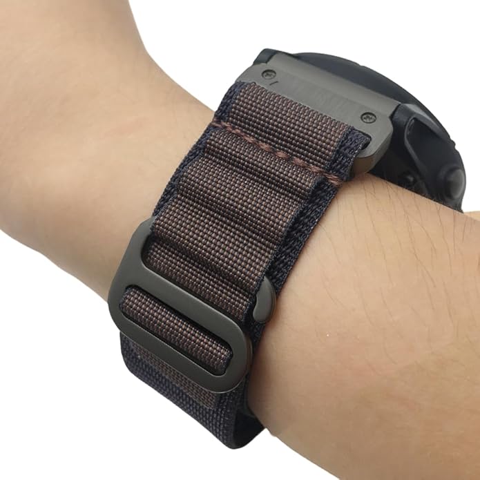 Custom Fit by Wrist Size, Small & Large Wrists, for Garmin Nylon Watch Band –– Compatible with QuickFit 20mm / 22mm / 26mm, Fenix 7, Instinct 2X, Forerunner, Epix, Tactix, MARQ, quatix, Approach