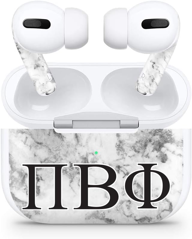 Apple AirPod Pro Skin 3M Custom Vinyl Wraps Decal Sticker Stylish Covers for Protection & Customization for 2019 Model A2190 - PI Beta Phi