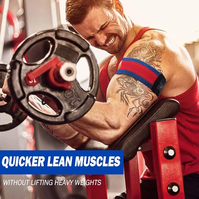 Occlusion Bands, Quick Release Biceps Blow Flow Restriction Bands,Bicep Bands for Arm Fitness and Bodybuilding | Gain Fast Muscle Growth Without Lifting Heavy Weights