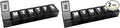 Amazon Basic Care Weekly (7-Day) Pill Organizer, Vitamin Planner, and Medicine Box, Medium Compartments, Black (Pack of 2)