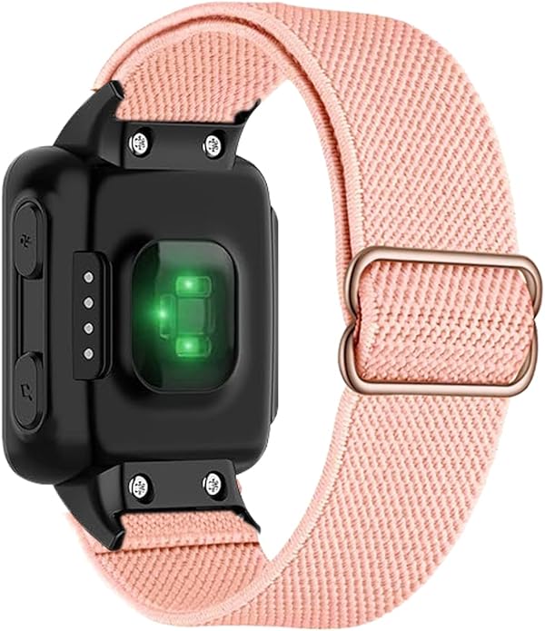 Compatible with Garmin Forerunner 35/30 Band, Nylon Elastic Solo Loop Women Men,Adjustable Replacement Watch Strap for Garmin Forerunner 35 Sport Watchband for SmartWatch