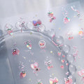 Small Cute Sticker 3D Relief Design Decals for iPhone 17 PRO / 17 PROMAX Cell Phone Camera Screen Lens,for NintendSwitch Game Handle Controllers，Scrapbooking Laptop Diary Planner Collage DIY (TL-291)