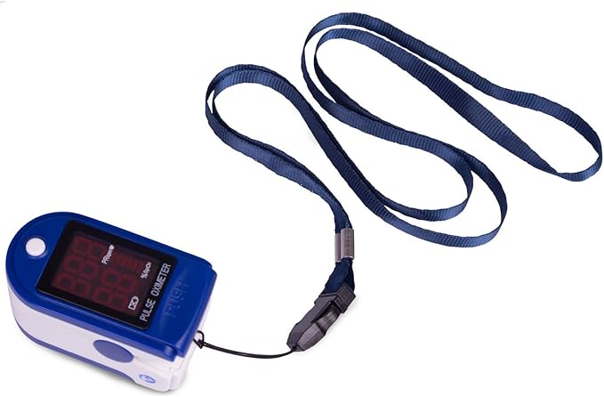 Roscoe Medical Finger Pulse Oximeter Oxygen Saturation Monitor - Pulse Ox Fingertip o2 Monitor for Pediatric and Adult - Sports and Aviation Use Only (Pack of 2)