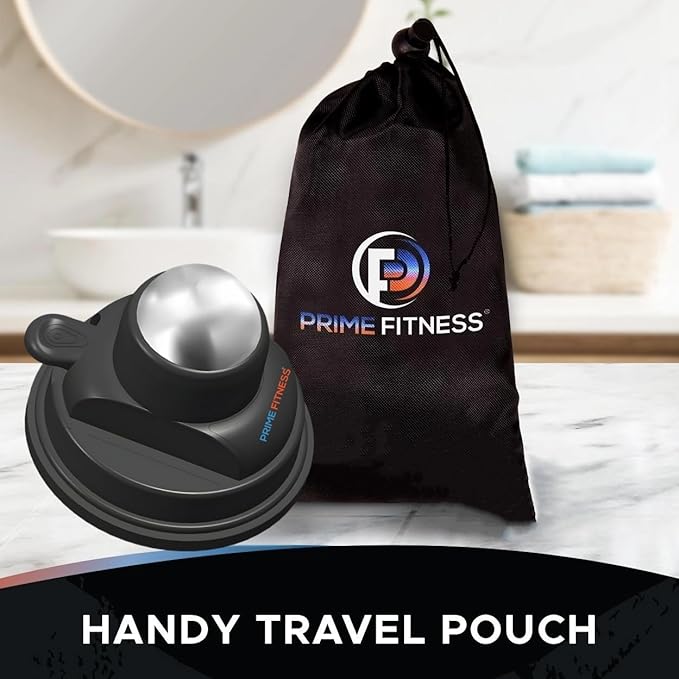 PRIME Fitness wall Mounted Massage Ball | Cold Therapy | wall Mounted Back Massager | cryo Stick | Relieve Muscle Pain (360 Wall Massager)
