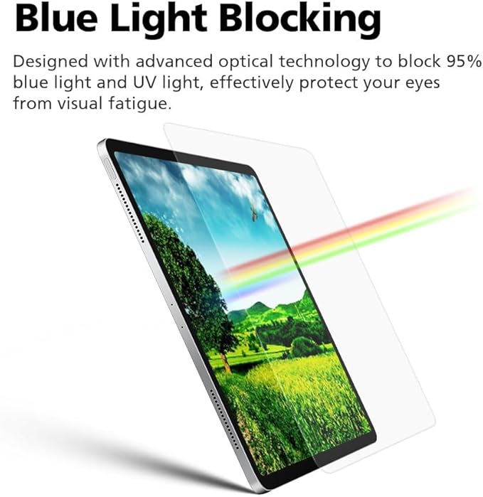 2-Pack 6H PET Screen Protector with Glass Coating For Samsung Galaxy Tab S10 Ultra/S9 Ultra/S8 Ultra 14.6 inch, HD Clear, S Pen Compatible, Anti Blue Light, Unbreakable, Easy Installation