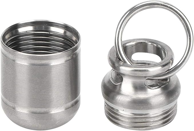 Box Case Alloy Box Case Keychain Holder Container Bottle (s)