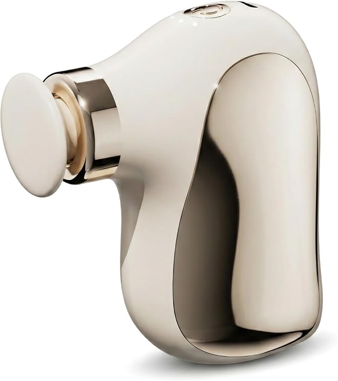 2026 Mini Fascia Massage Gun Portable & Handheld, Muscle Pain Relief in Neck, Back, Leg, Hand, Shoulder Deep Tissue Percussion Fascia Gun. (White Gold)