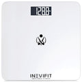 INEVIFIT Bathroom Scale, Highly Accurate Digital Bathroom Body Scale, Measures Weight up to 400 lbs. Includes Batteries