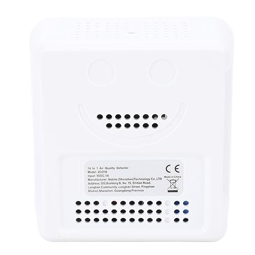 Zunate 14 in 1 Air Quality Detector, Professional Indoor Monitor with PM2.5 VOC Sensor, Smart WiFi Enabled Portable Tester for Temperature and Humidity Tracking