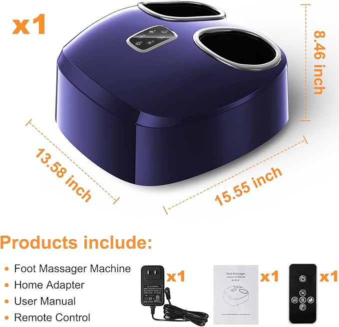 Foot Massager Machine Relieve Fatigue, Deep Tissue Massage for Plantar Fasciitis, Gift for mom and dad