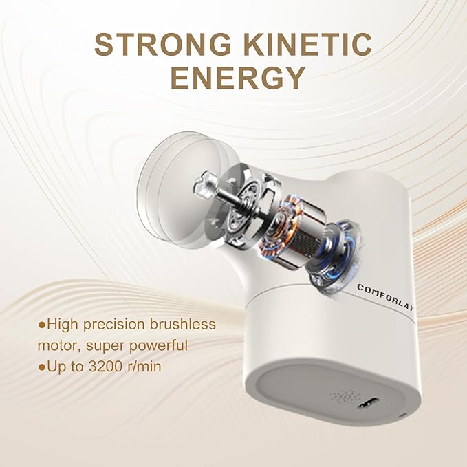Portable Mini Massage Gun, Percussion Deep Tissues Muscle Massager, Compact Sports Travel Massage Gun, Portable Handheld Massager for Home, Gym, Office, Outdoors