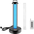 38W UV Light with 1 Spare Bulb, UVC Lamp with Remote Control for Home,Office School,Hotel.Portable Lamp,3-Gear Timer 15/30/60 Minutes 110V Ozone Free