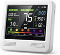16-in-1 Indoor Air Quality Monitor and Detector with 7AQI Beep Alarm, CO2 Monitor, PM1.0, PM2.5, PM10, Temperature, Humidity, Formaldehyde, VOC Tester