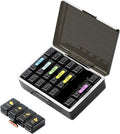 Weekly Pill Organizer 4 Times a Day, Large Compartments Pill Box 4X 7 Day, Medicine Organizer Pill Case for Pills/Vitamins/Fish Oils/Medication/Supplements (4x7 Black)