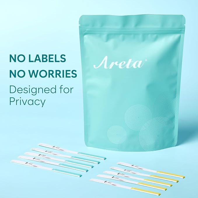 Areta Ovulation & Pregnancy Test Strips: 20 Ovulation Strips & 10 Pregnancy Tests Combo Kit | Accurate at-Home Fertility Tracker | Exd 07/11/2026