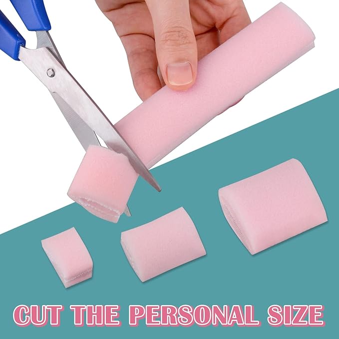 Ultrassist Toe Sleeve with Overlap Small Size 5/8" Inner Diameter 36" Roll, Sponge Toe Protectors for Blisters, Bunions, Corns