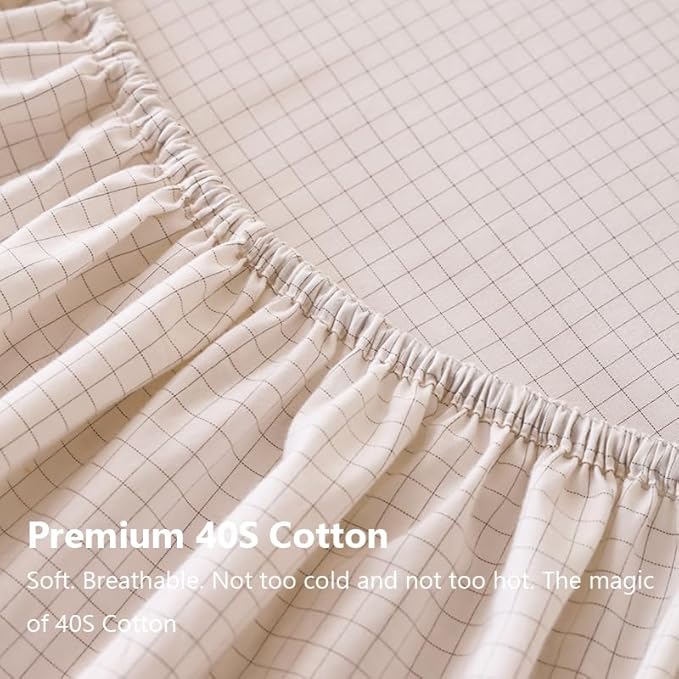 Premium Grounding Fitted Sheets - 25% Silver Infuse Fiber + Cotton - Ultra Conductive Bed Sheets with Grounding Cord - Includes Silver Eye Mask & Grounding Mouse Pad - Day & Night Wellness Kit