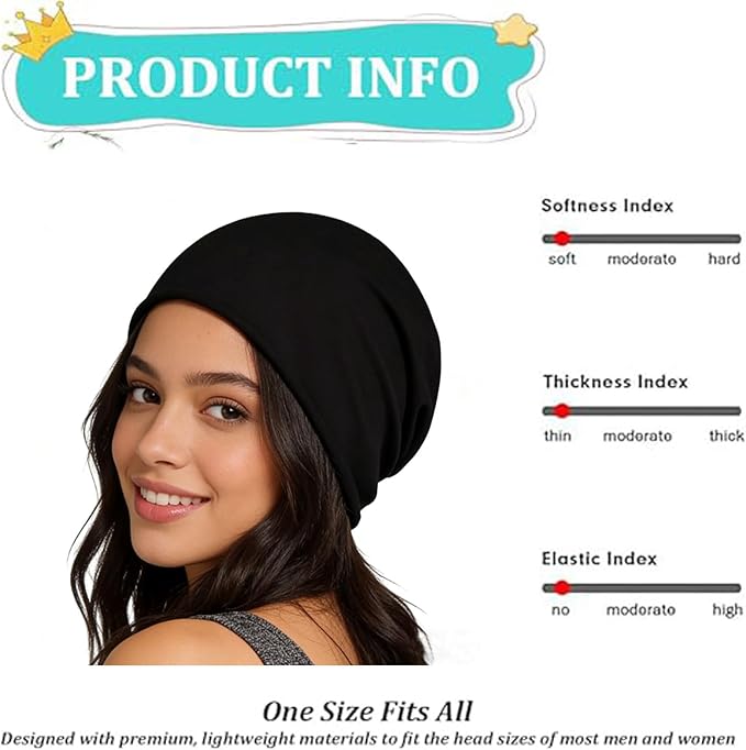 Amerthing Faraday Hat,Silver Fiber Faraday Slouch Beanie,Knitted Protection Cap