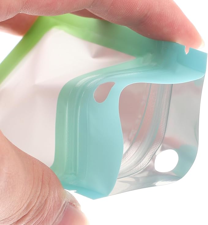 minkissy 100Pcs Household Sealing Bags Multi-Function Jewelry Pouches Small Storage Pouch Reusable Portable 3.93X2.75 Inch