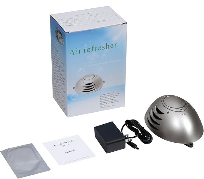 Golden Wave Sauna Oxygen Ionizer & Air Freshener - Negative Ion Generator with Ozone Mode for Odor Reduction, Sauna Accessories for Infrared, Steam & Barrel Sauna, Ultra-Quiet Operation