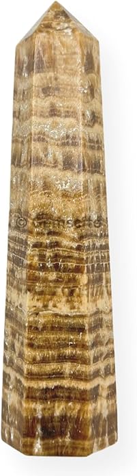 WholesaleGemShop 3 Inch Gemstones Obelisk Tower Jumbo Facet Aura Rock Crystal Natural Polished Earth Wand Spirit