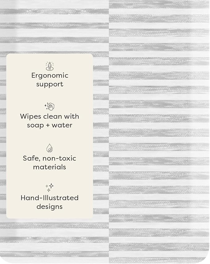 House of Noa Nama Standing Mat – Anti-Fatigue Cushioned Kitchen Mats for Floor | Ergonomic Bounce-Back Foam Kitchen Mats | Anti-Fatigue Mats for Kitchen & Standing | Reese Ash | 30" x 72"