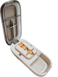 Pill Cutter for Cutting Multiple Pills, 1/2 1/4 Pill Splitter for Large, Small and Tiny Pills, with Improved Sharp Blade, Adjustable Centering Device